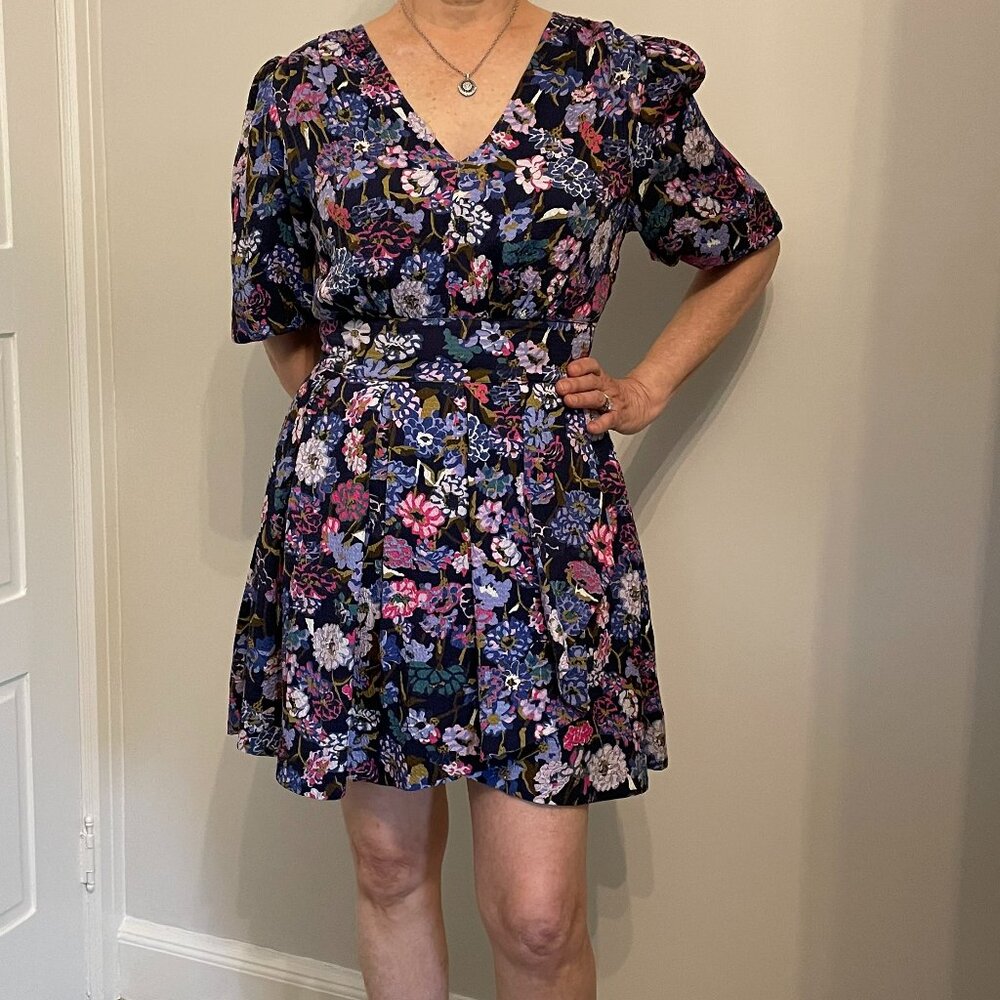 Floral Silk Dress